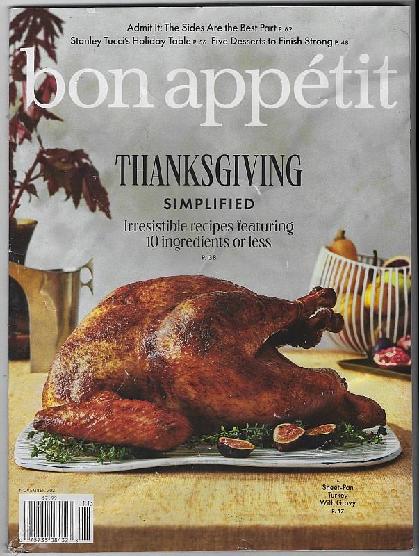 BON APPETIT MAGAZINE NOVEMBER 2021