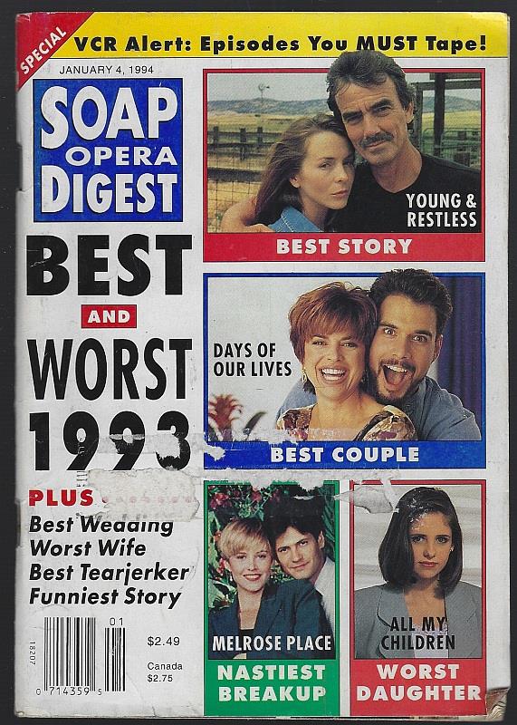 SOAP OPERA DIGEST JANUARY 4, 1994