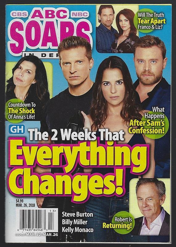 ABC, CBS, NBC SOAPS IN DEPTH MAGAZINE MARCH 26, 2018