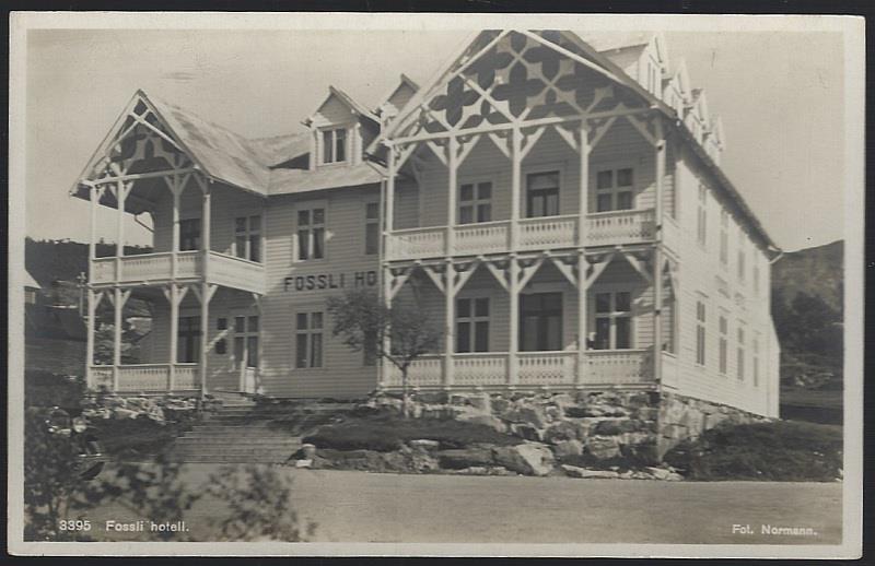 REAL PHOTO POSTCARD FOSSLI HOTEL, NORWAY