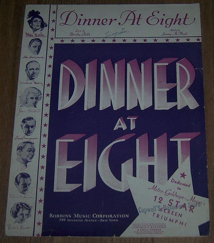 DINNER AT EIGHT