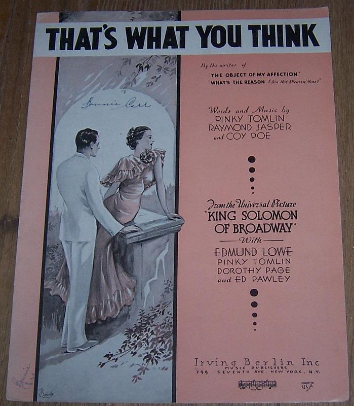 THAT'S WHAT YOU THINK