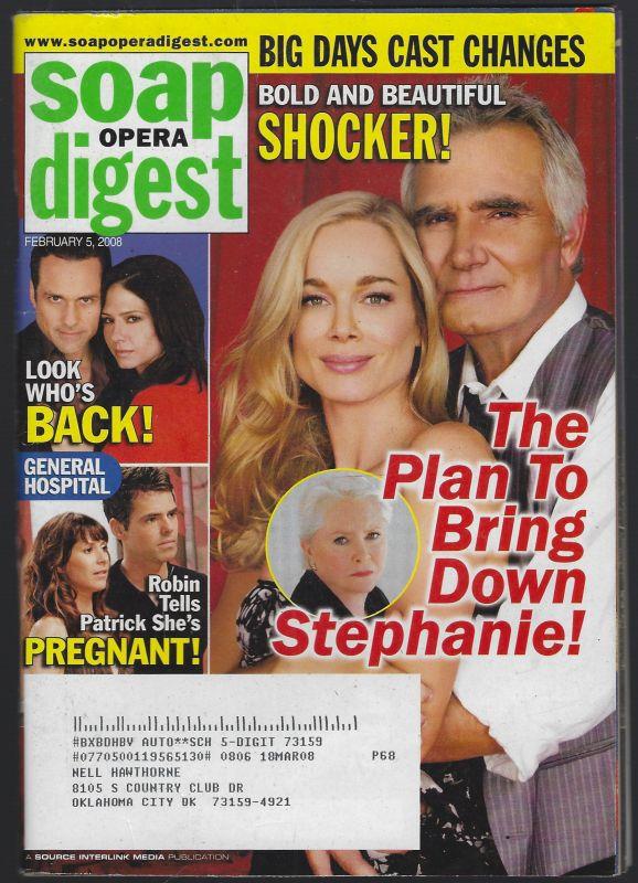 SOAP OPERA DIGEST FEBRUARY 5, 2008