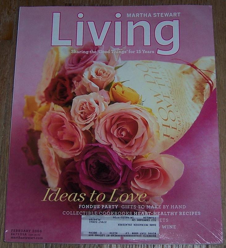 MARTHA STEWART LIVING MAGAZINE FEBRUARY 2006