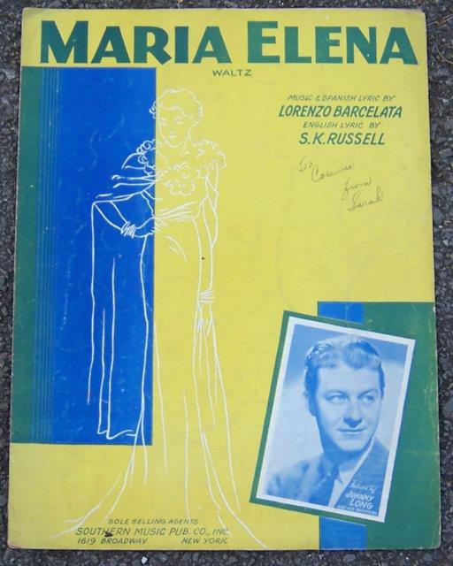 Sheet Music - Maria Elena Waltz