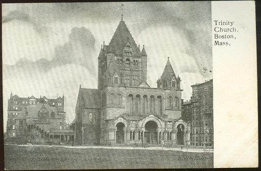 Postcard - Trinity Church, Boston, Massachusetts