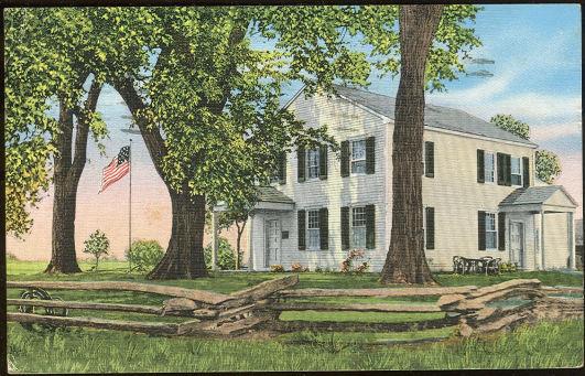 Postcard - Old Indian Agency House, Fort Winnebago, Portage, Wisconsin