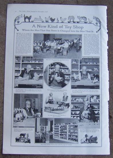 Image for 1916 LADIES HOME JOURNAL NEW KIND OF TOY SHOP