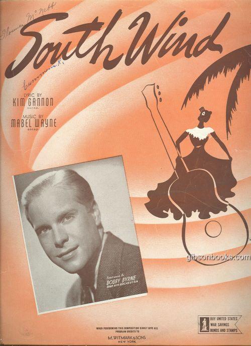 Sheet Music - South Wind