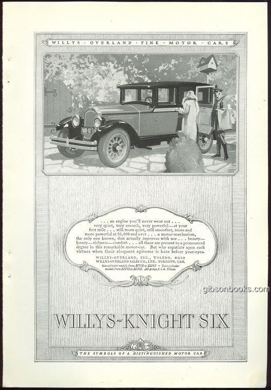 Advertisement - 1925 National Geographic Willys-Knight Six Motor Car Magazine Advertisement