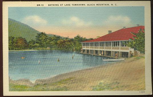 Image for BATHING AT LAKE TOMAHAWK BLACK MOUNTAIN, NORTH CAROLINA