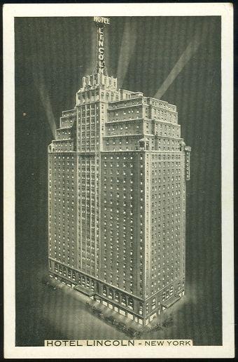 Postcard - Hotel Lincoln, New York City, New York