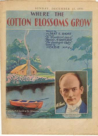 Sheet Music - Where the Cotton Blossoms Grow