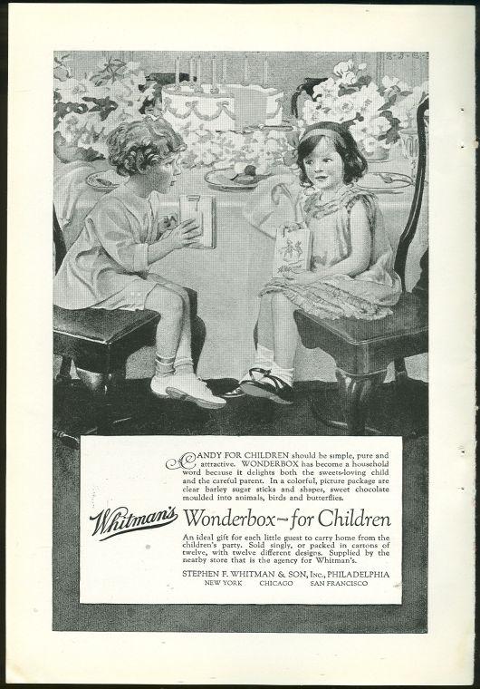 Advertisement - 1925 National Geographic Whitman Wonderbox for Children Magazine Advertisement