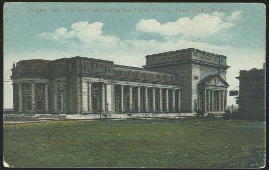 Postcard - Niagara Falls Electrical Development Co. Of Ontario, Limited, Plant and Office