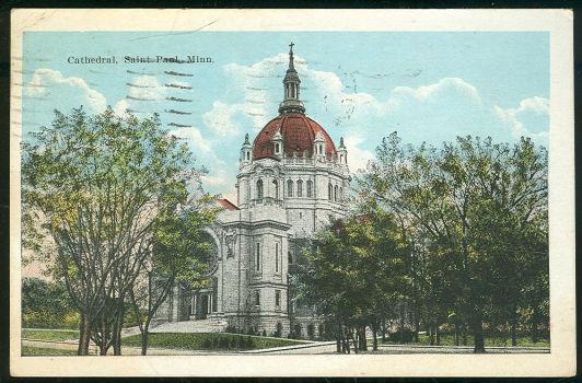 Postcard - Cathedral, Saint Paul, Minnesota