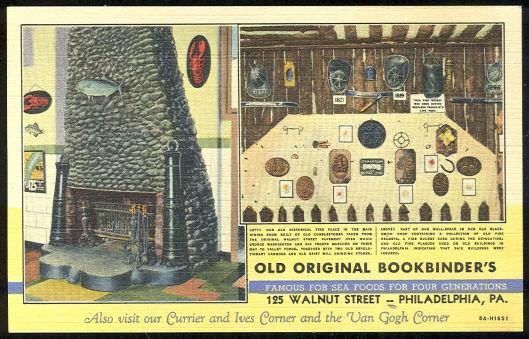 Postcard - Old Original Bookbinder's Restaurant, Philadelphia, Pennsylvania