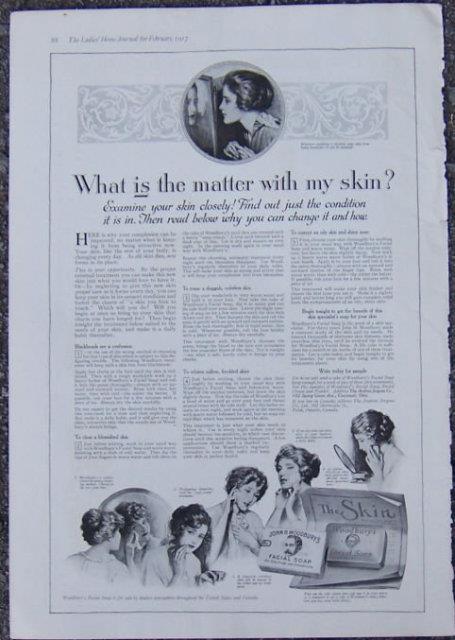 Image for 1917 LADIES HOME JOURNAL WOODBURY FACIAL SOAP MAGAZINE ADVERTISEMENT