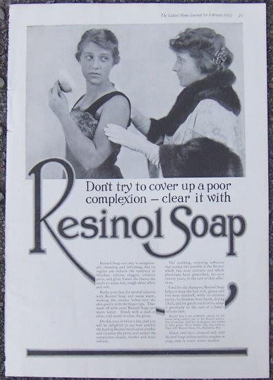 Image for 1917 LADIES HOME JOURNAL ADVERTISEMENT FOR RESINOL SOAP