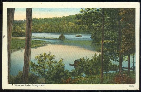 Postcard - View on Lake Taneycomb, Missouri
