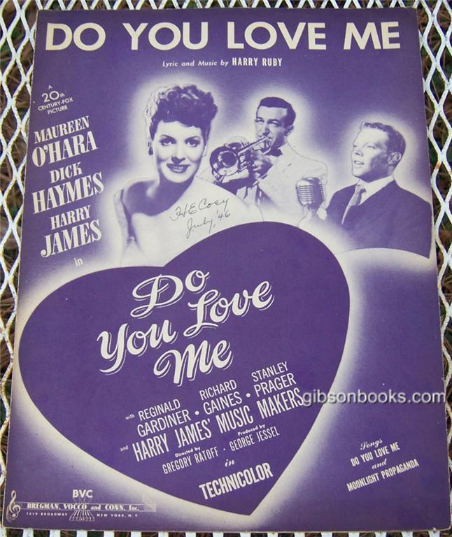 Sheet Music - Do You Love Me