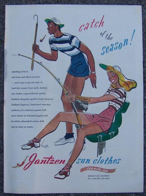 Advertisement - 1955 Jantzen Sun Clothes Life Magazine Advertisement