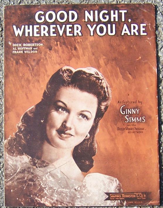 Sheet Music - Good Night Wherever You Are