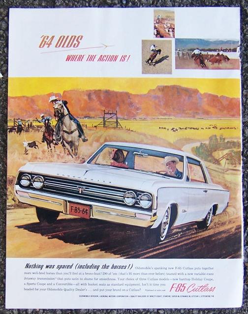 Advertisement - 1963 Oldsmobile F-85 Cutlass Magazine Advertisment