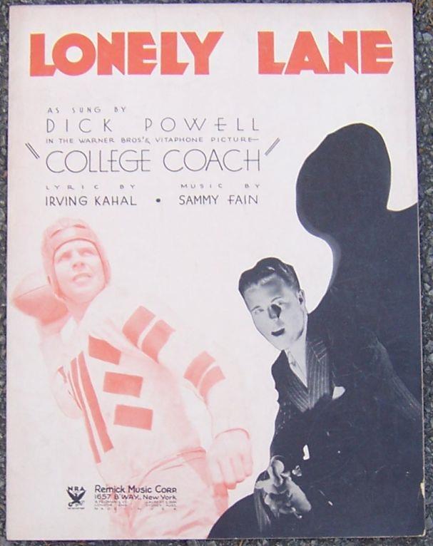 Sheet Music - Lonely Lane