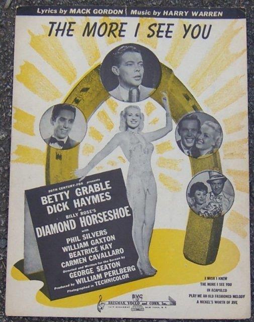 Sheet Music - More I See You
