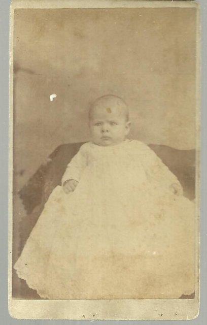 Image for BABY IN CHRISTENING GOWN CABINET CARD