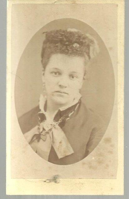 Photograph - Lady in Dress Cabinet Card