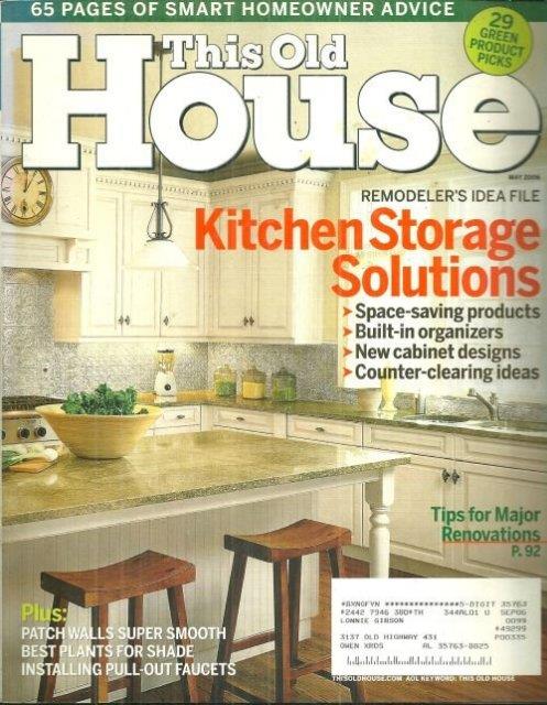 This Old House - This Old House Magazine May 2006