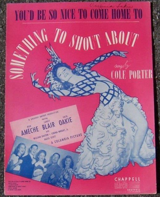 Sheet Music - You'd Be So Nice to Come Home to