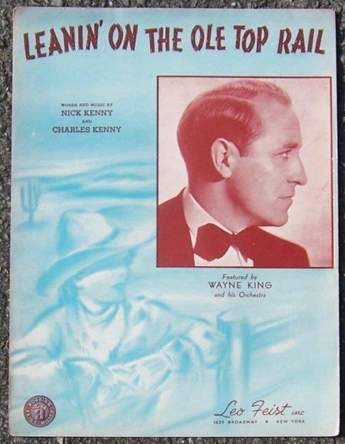 Sheet Music - Leanin' on the Old Top Rail
