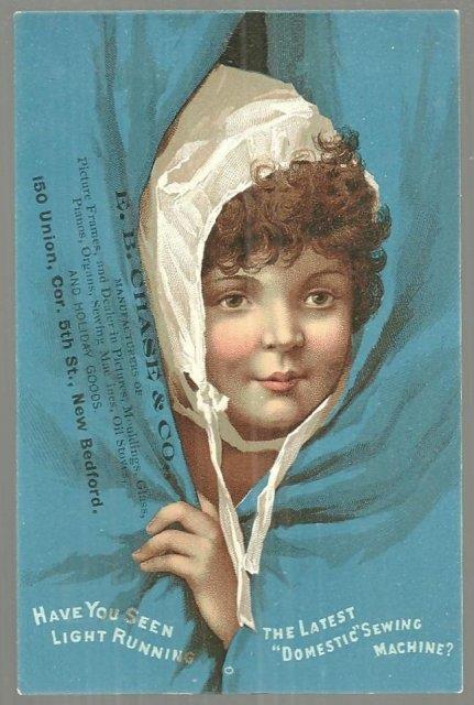 Advertisement - Victorian Trade Card for Domestic Sewing Machine