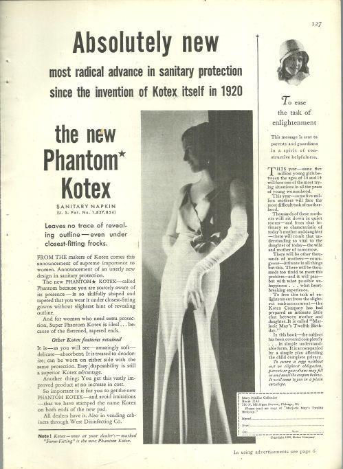 Advertisement - 1932 Good Housekeeping Magazine Advertisement for Kotex