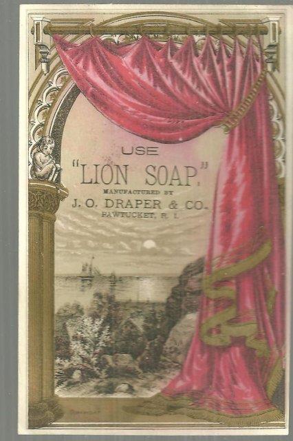 Advertisement - Victorian Trade Card for Lion Soap