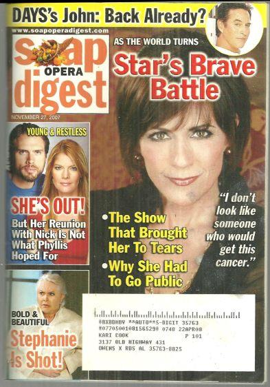 Soap Opera Digest - Soap Opera Digest November 27, 2007