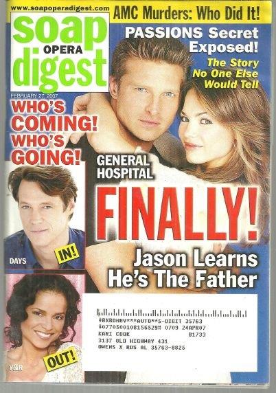 Soap Opera Digest - Soap Opera Digest February 27, 2007