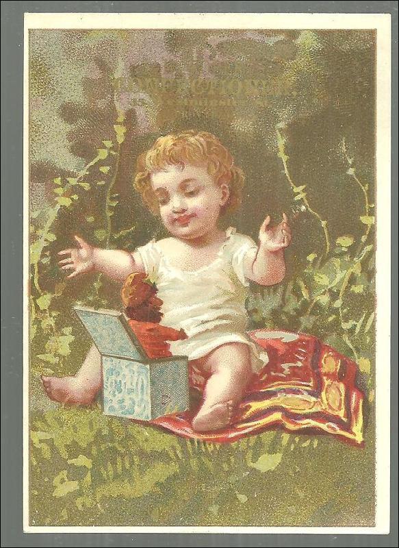 Advertisement - Victorian Trade Card for J.M. Roberts Confectioner, Providence, Rhode Island