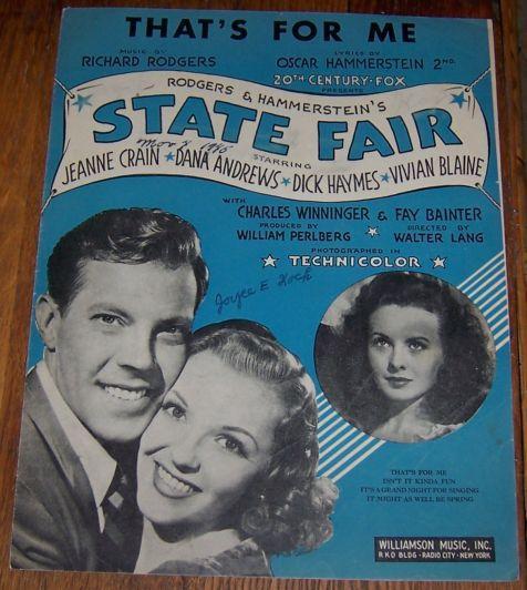 Sheet Music - That's for Me