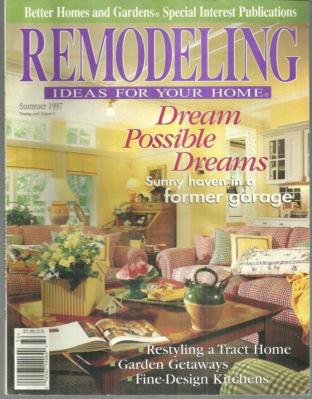 Image for REMODELING IDEAS FOR YOUR HOME SUMMER 1997