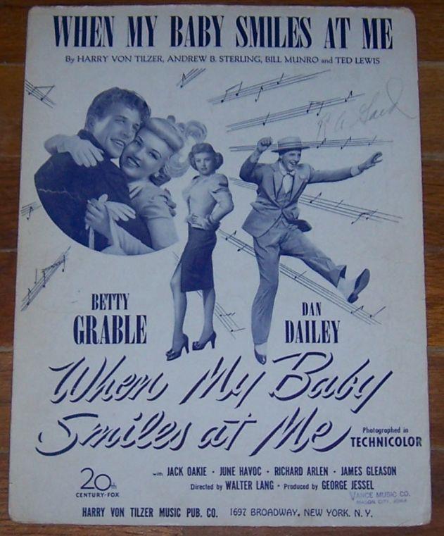 Sheet Music - When My Baby Smiles at Me