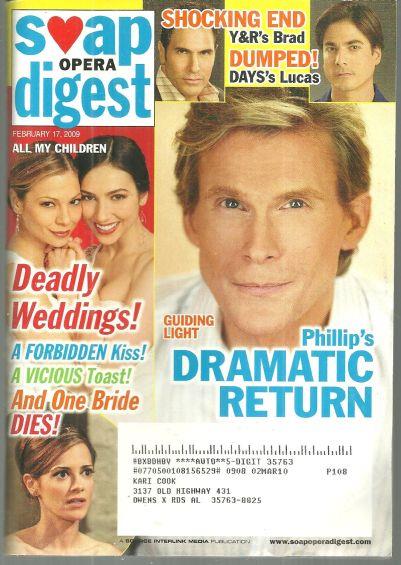 Image for SOAP OPERA DIGEST FEBRUARY 17, 2009