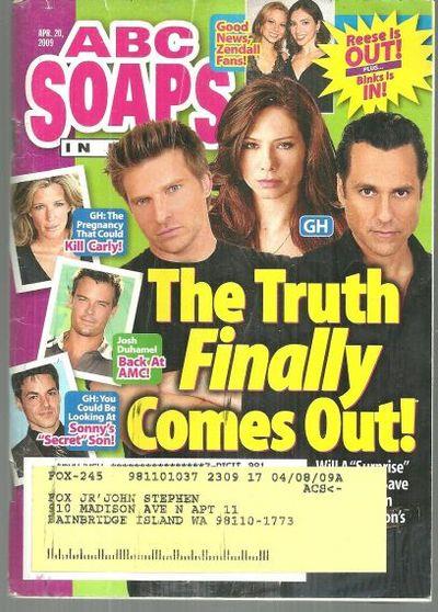 Image for ABC SOAPS IN DEPTH MAGAZINE APRIL 20, 2009