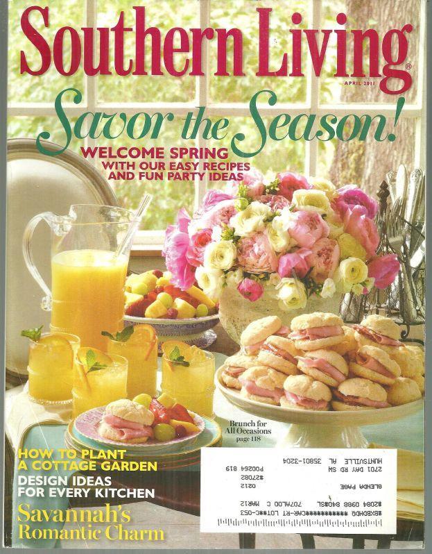 Image for SOUTHERN LIVING MAGAZINE APRIL 2011