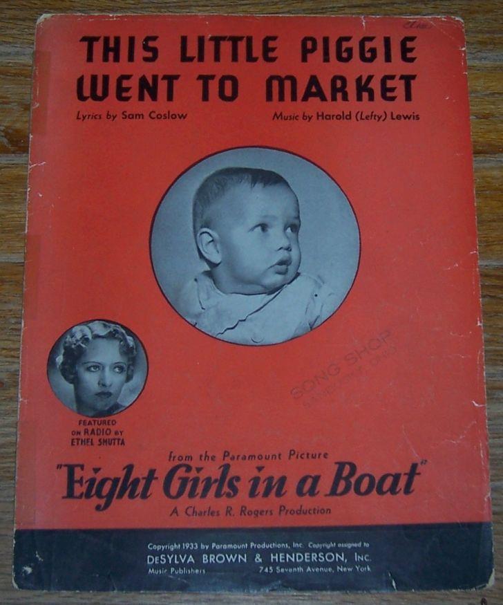 Sheet Music - This Little Piggie Went to Market