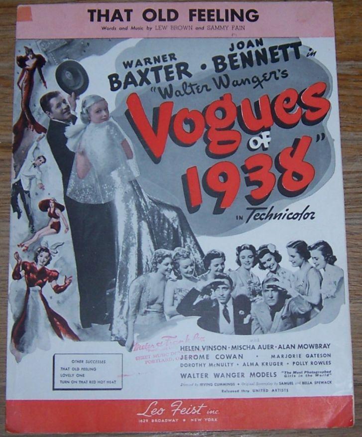 Sheet Music - That Old Feeling
