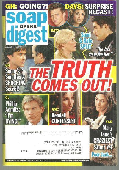 Image for SOAP OPERA DIGEST AUGUST 11, 2009